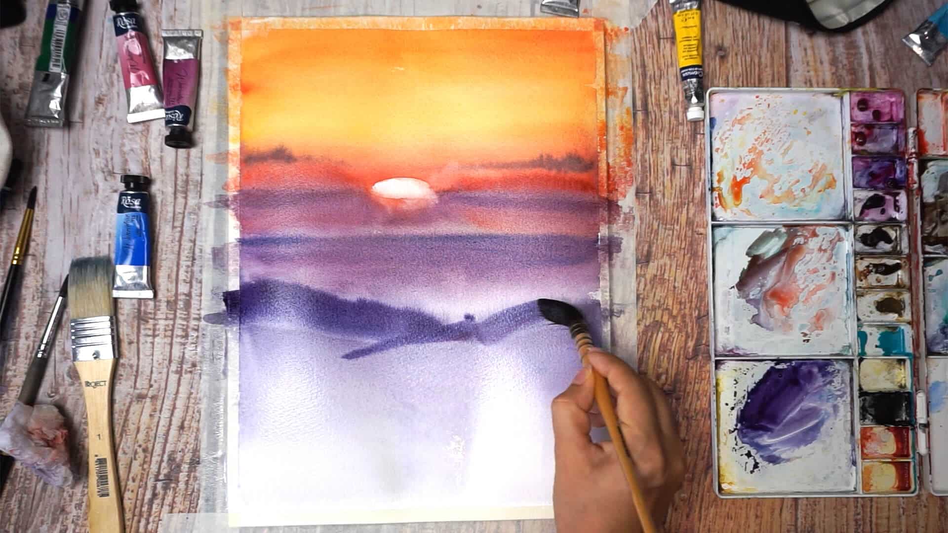 Sept 12 - Paint sunset