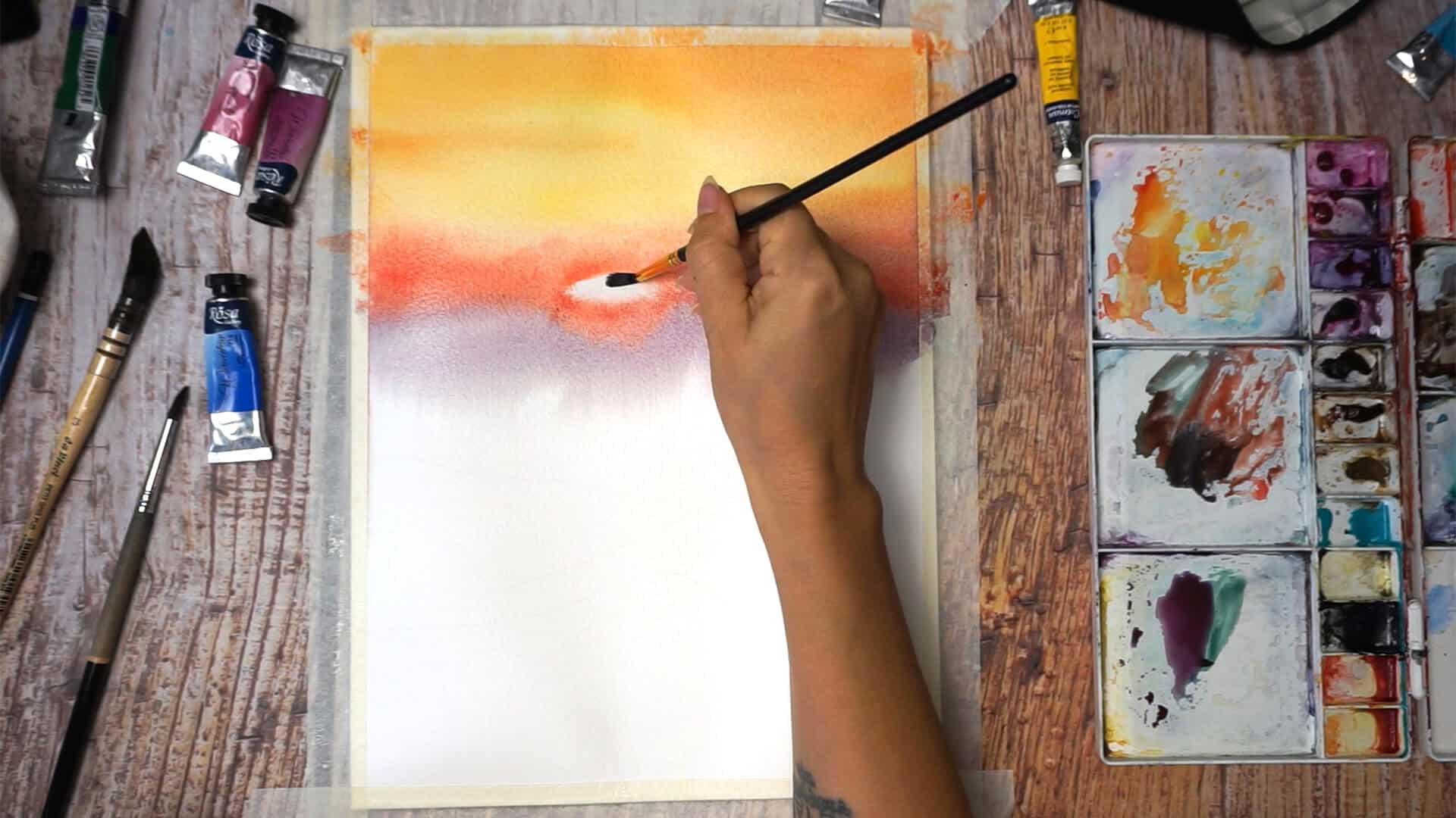 Sept 06 - Paint sunset